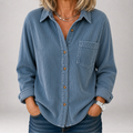 Zelie™ | Corduroy Pocket Shirt