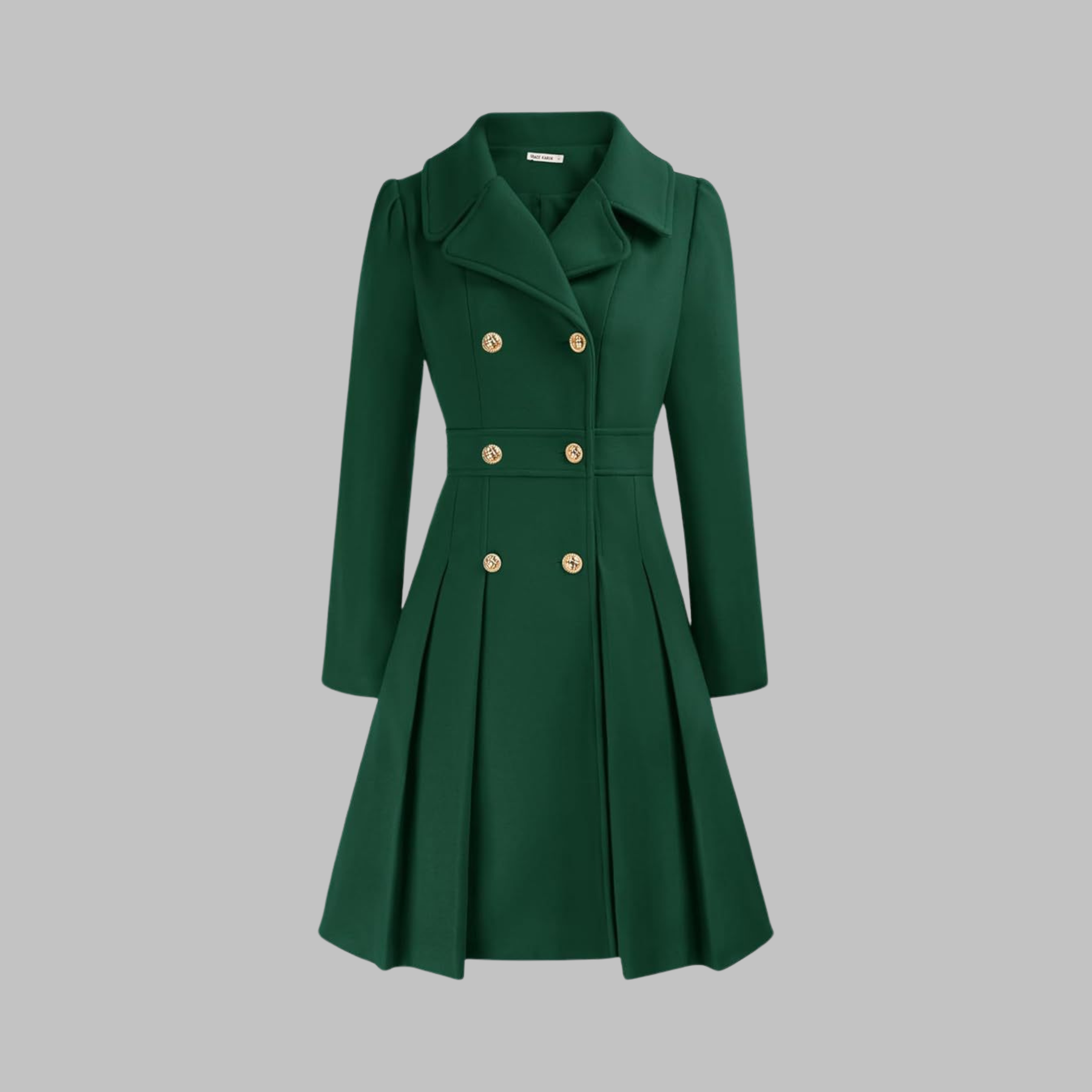 Dami - Elegant Double-Breasted Long-Sleeve Coat