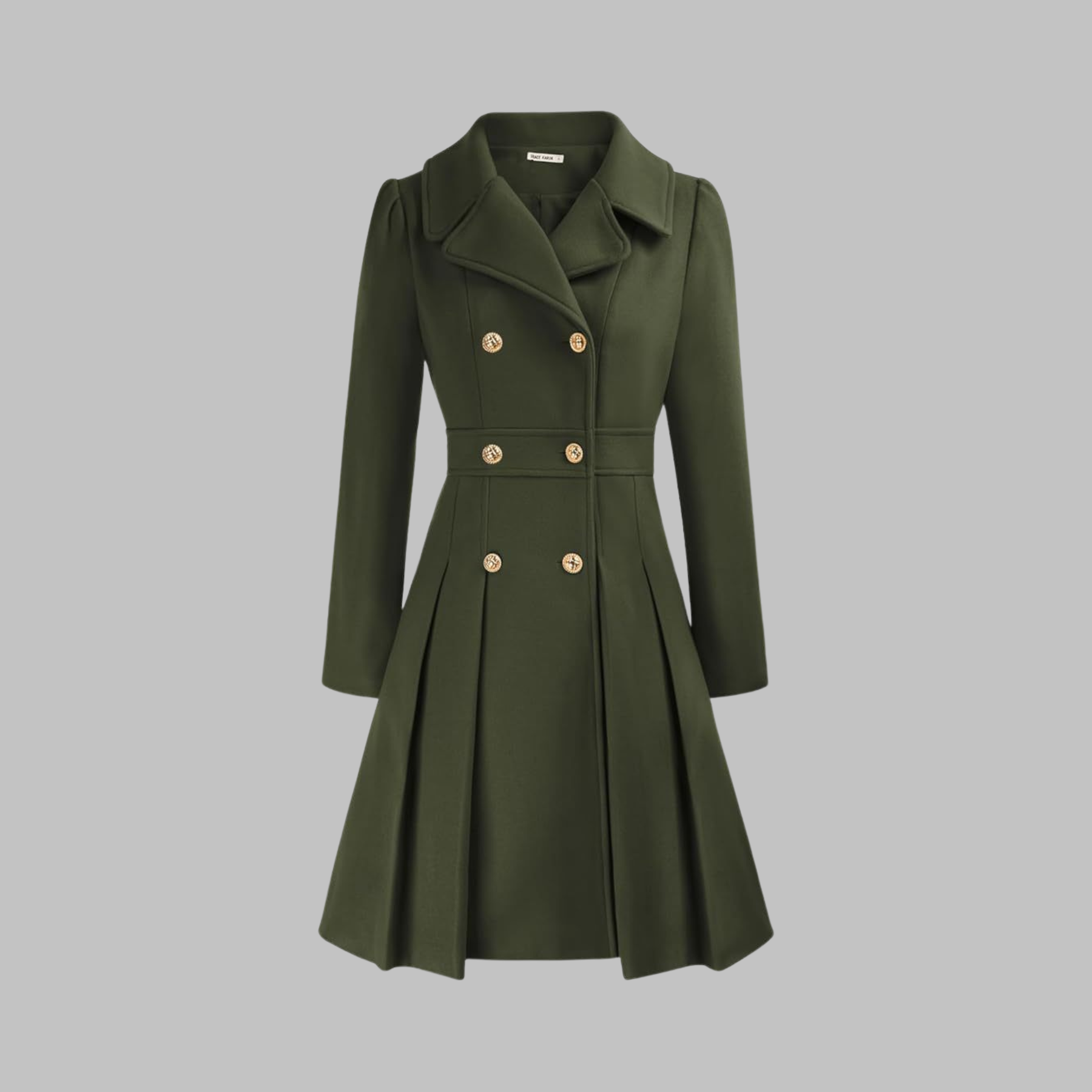Dami - Elegant Double-Breasted Long-Sleeve Coat