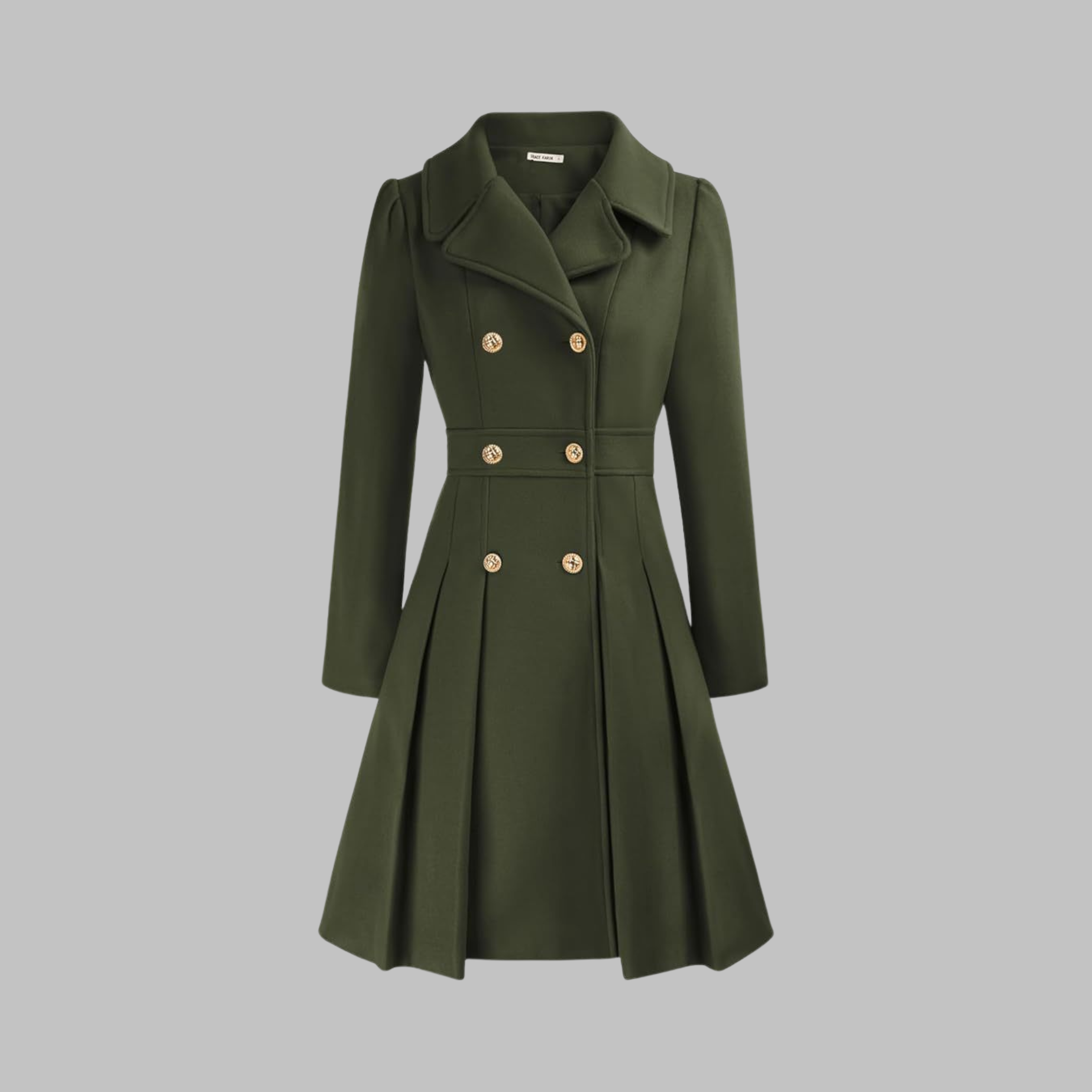Dami - Elegant Double-Breasted Long-Sleeve Coat