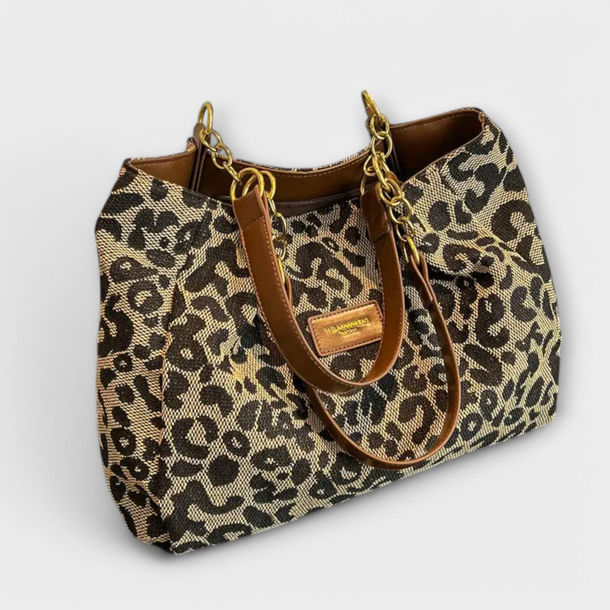 Roxanne | Leopard Canvas Tote