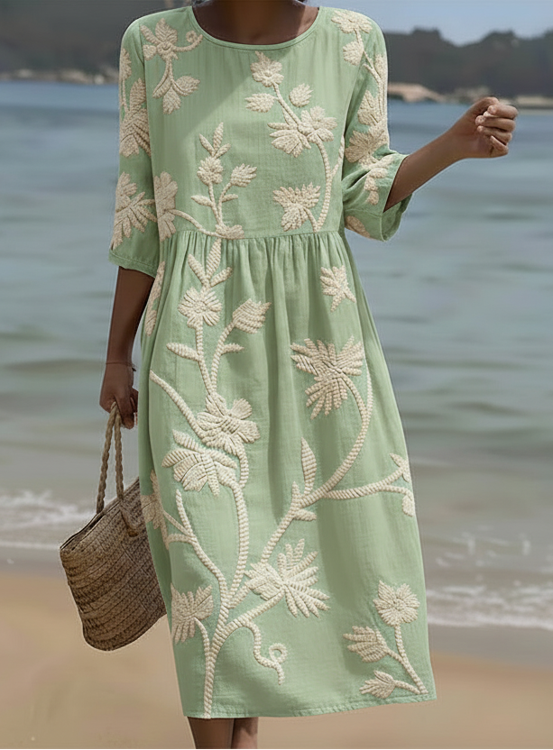 Paige | Embroidered Floral Dress