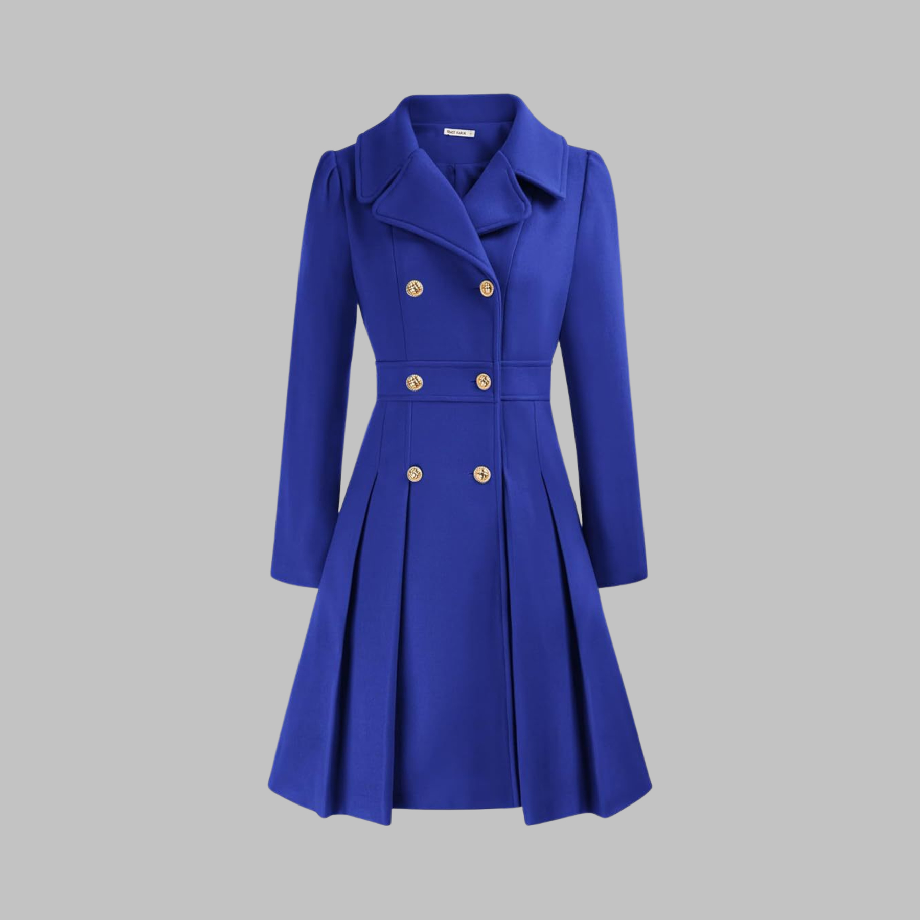Dami - Elegant Double-Breasted Long-Sleeve Coat