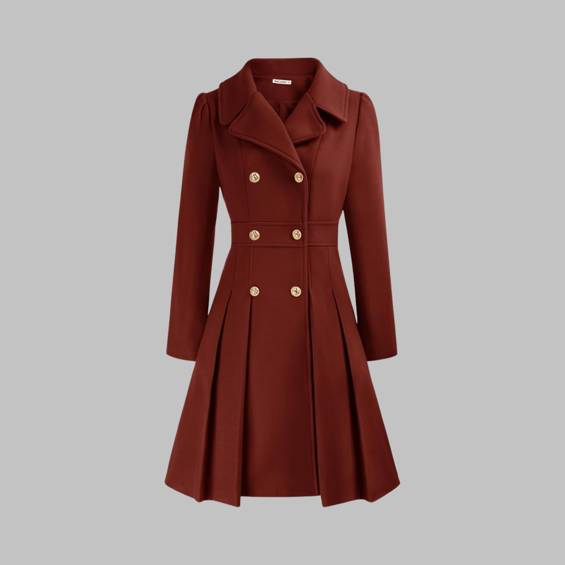 Dami - Elegant Double-Breasted Long-Sleeve Coat