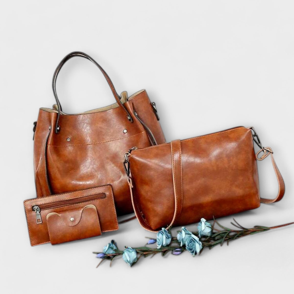 Delphine | 4-Piece Vintage Bag Set