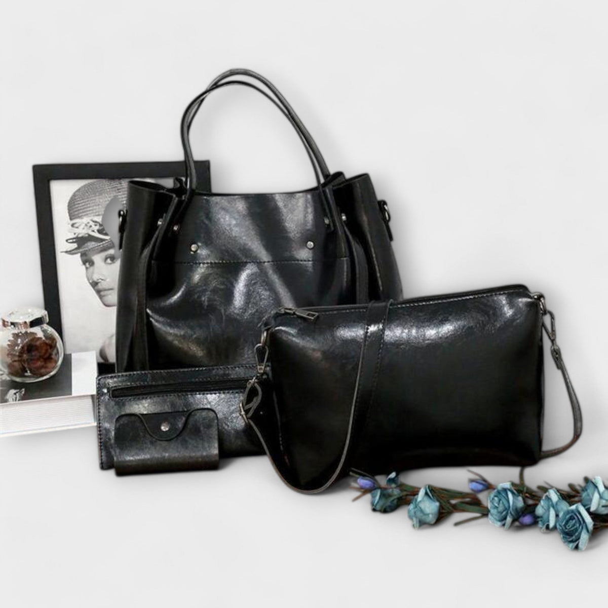 Delphine | 4-Piece Vintage Bag Set