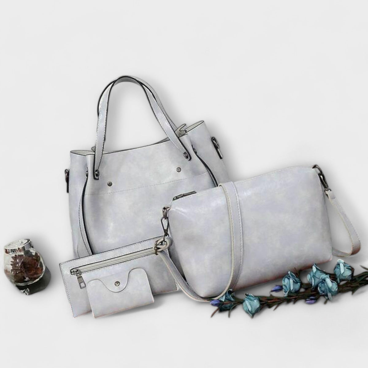 Delphine | 4-Piece Vintage Bag Set