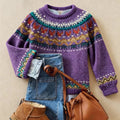 Vossara™ | Classic Vintage Knit Sweater