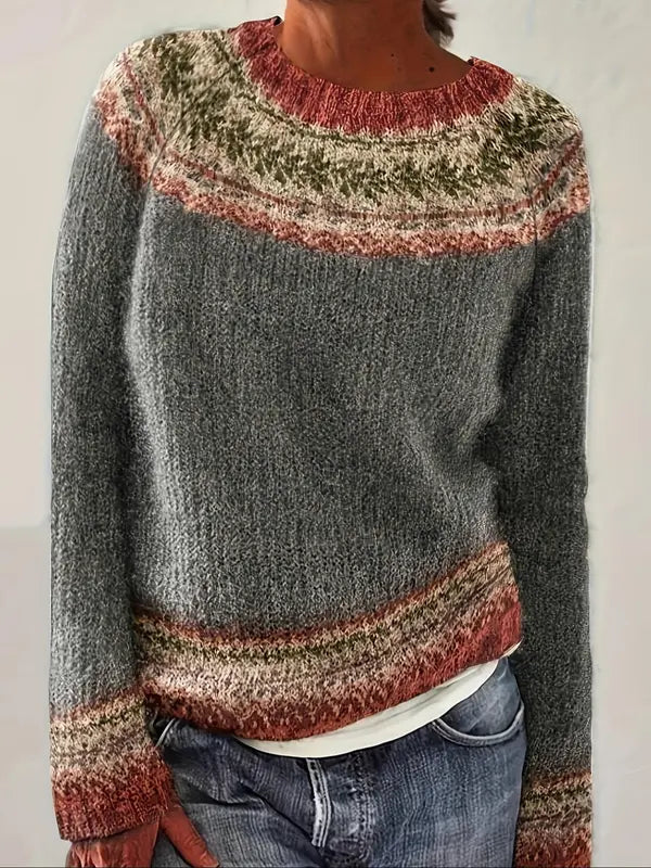 Sanya – Chic Ethnic Sweater Knitwear for Effortless Elegance