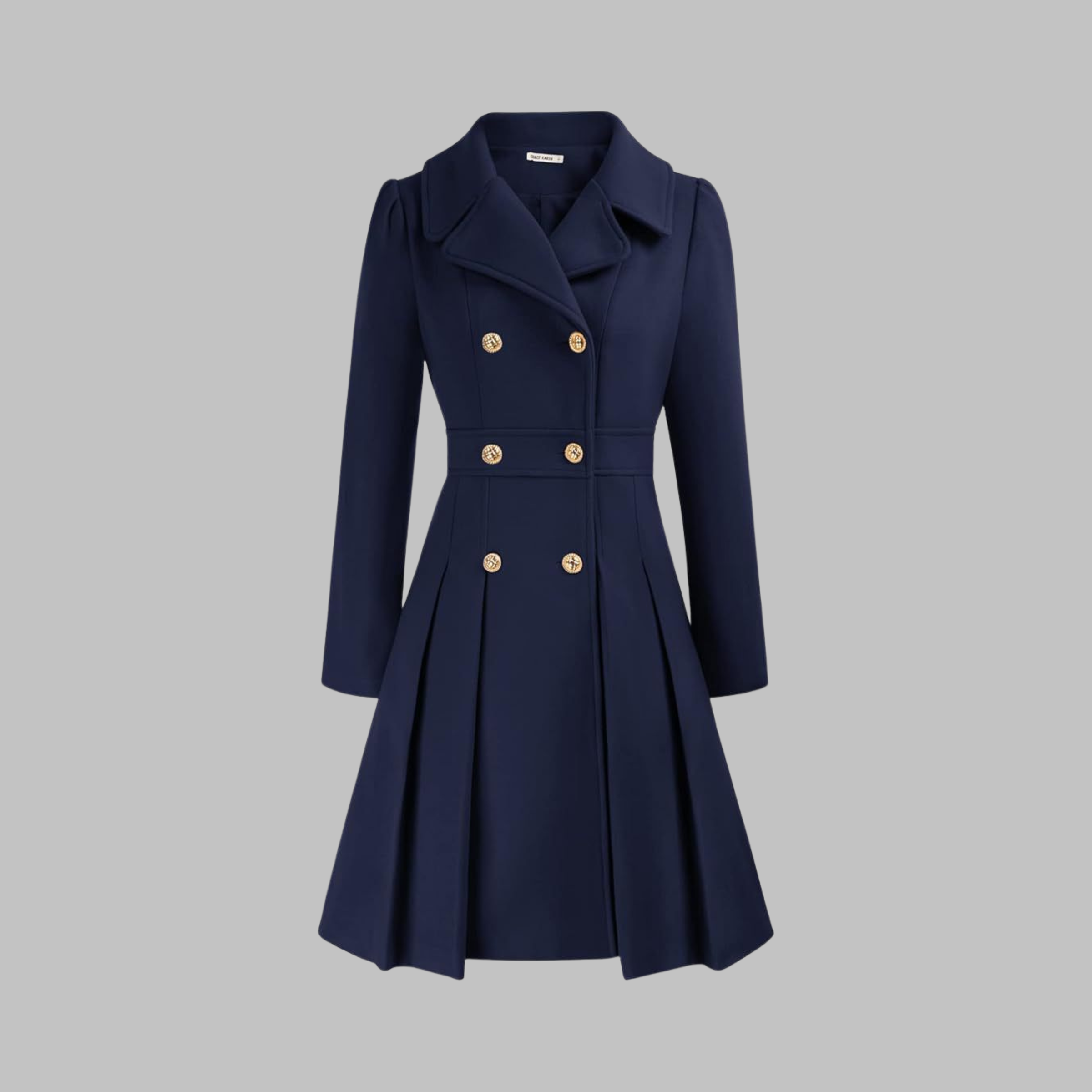 Dami - Elegant Double-Breasted Long-Sleeve Coat