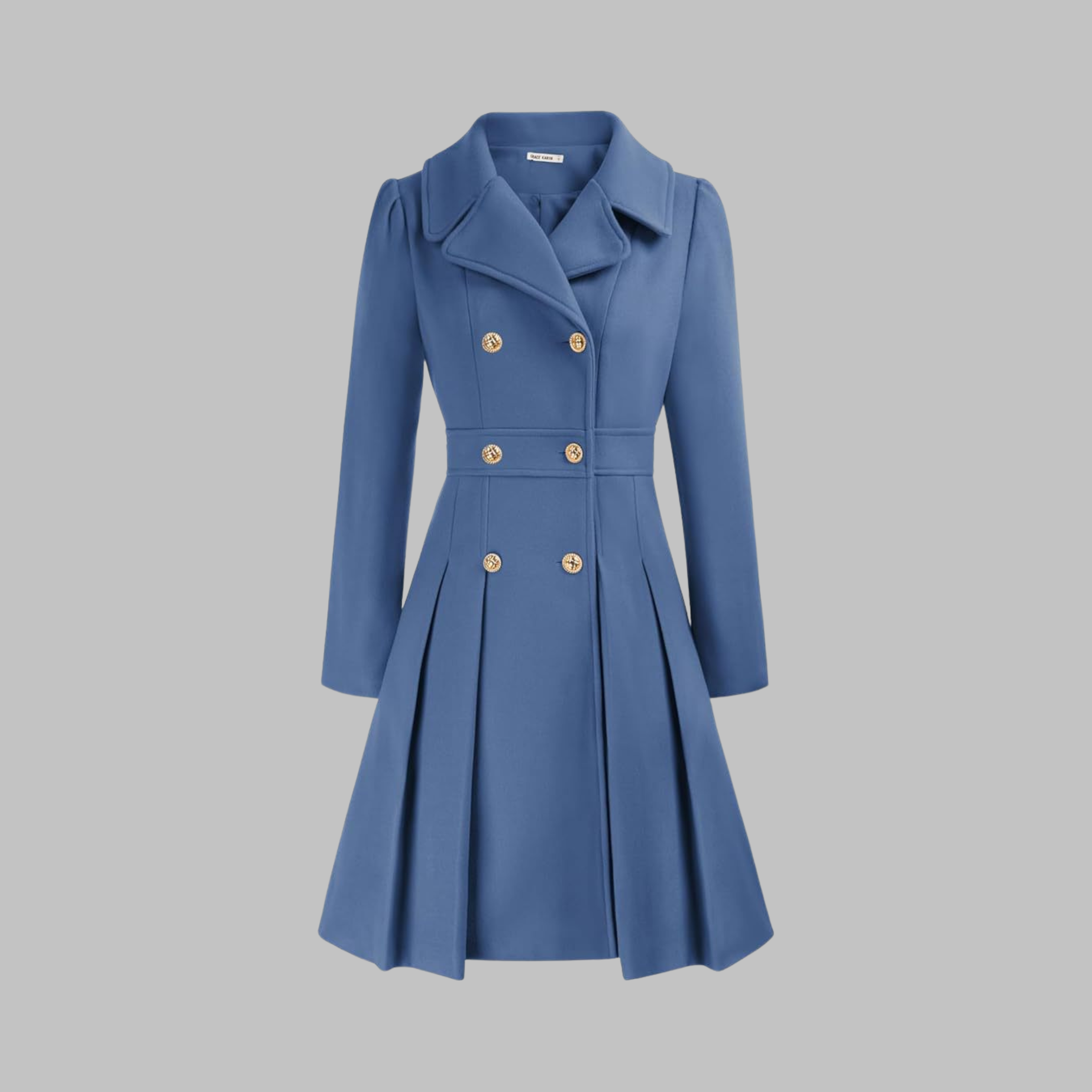 Dami - Elegant Double-Breasted Long-Sleeve Coat