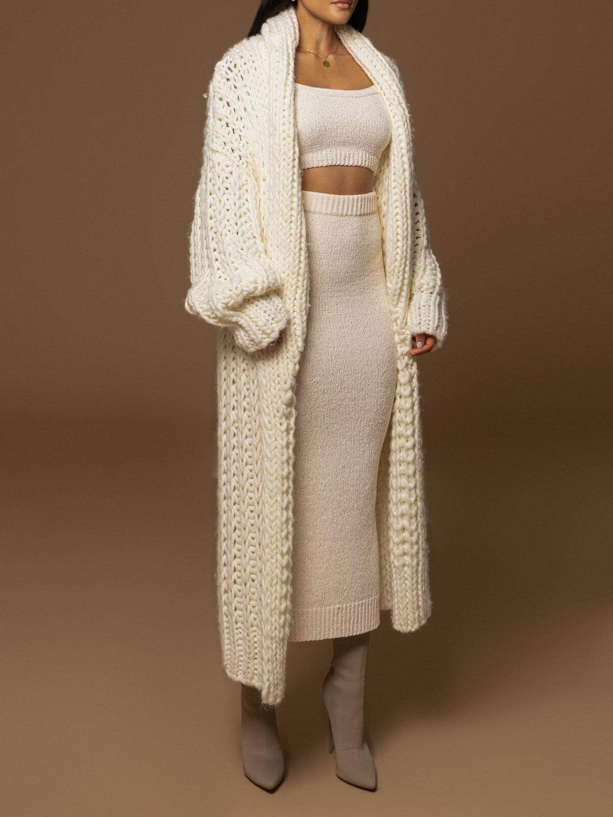 Ivory™| Knit Coat
