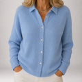 Junia™ | Ribbed Collared Knit Cardigan