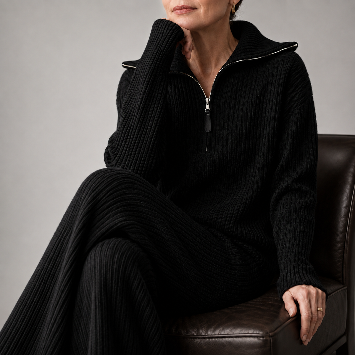 Catherine Ribbed Knit Lounge Set
