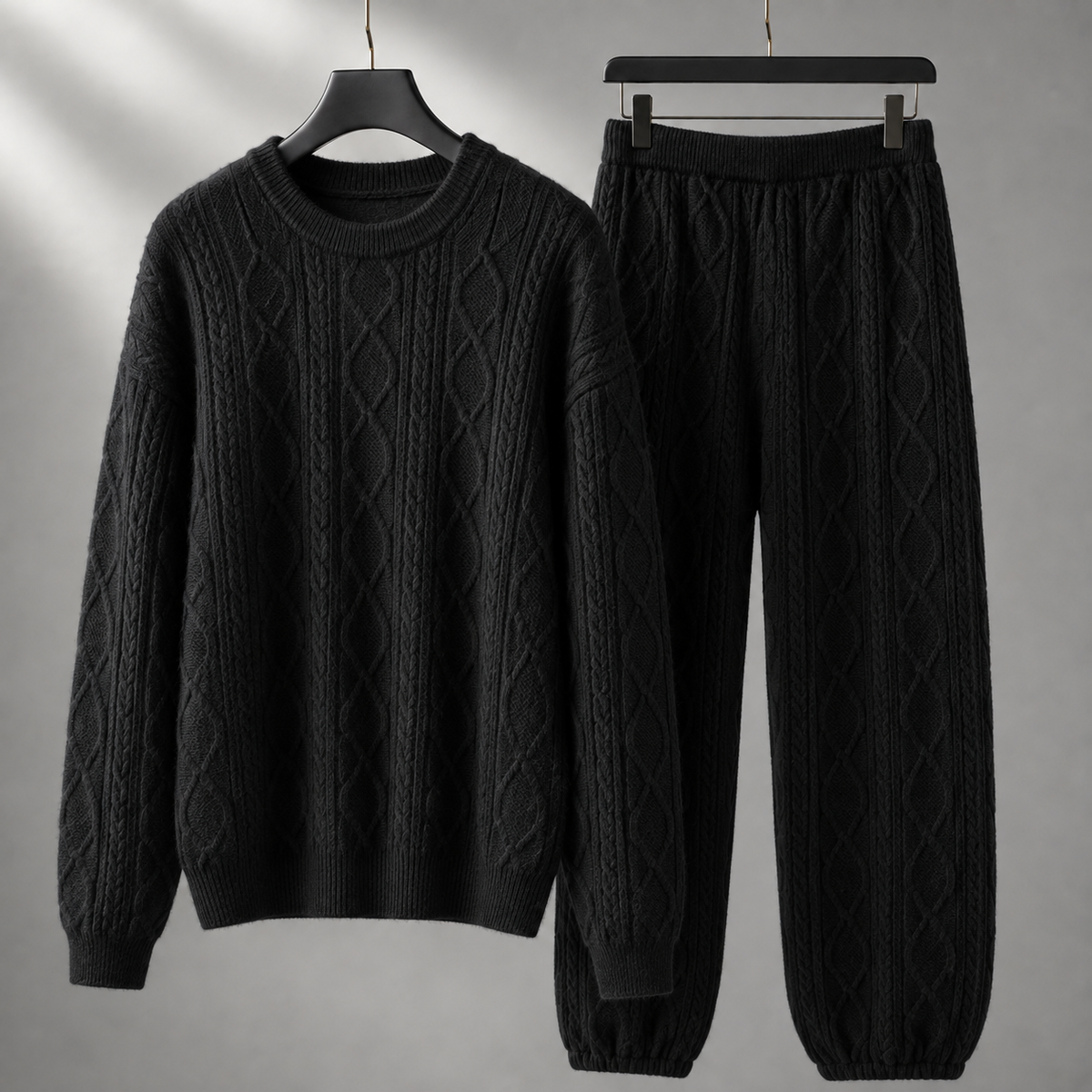 Claudette Cable-Knit Lounge Set