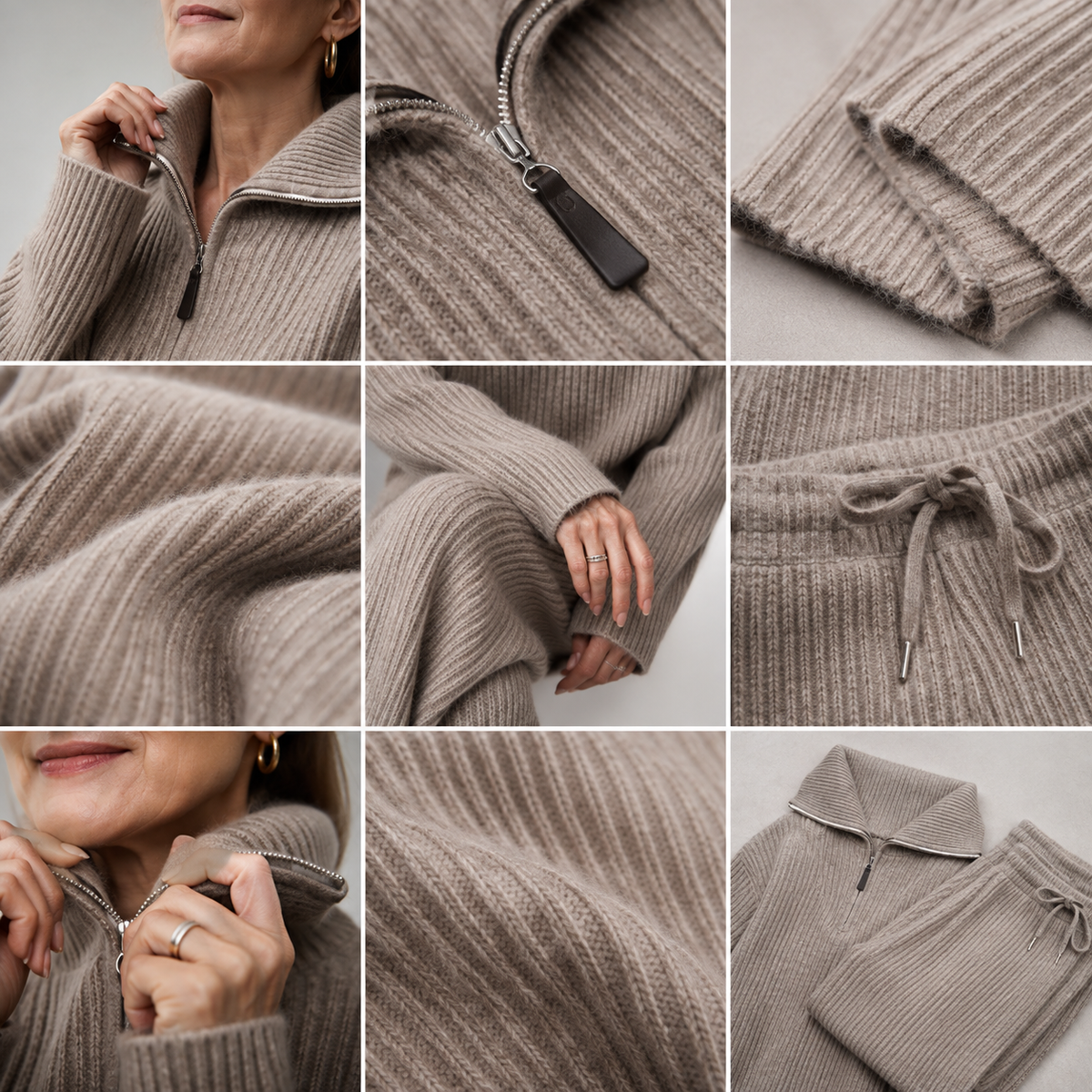 Catherine Ribbed Knit Lounge Set