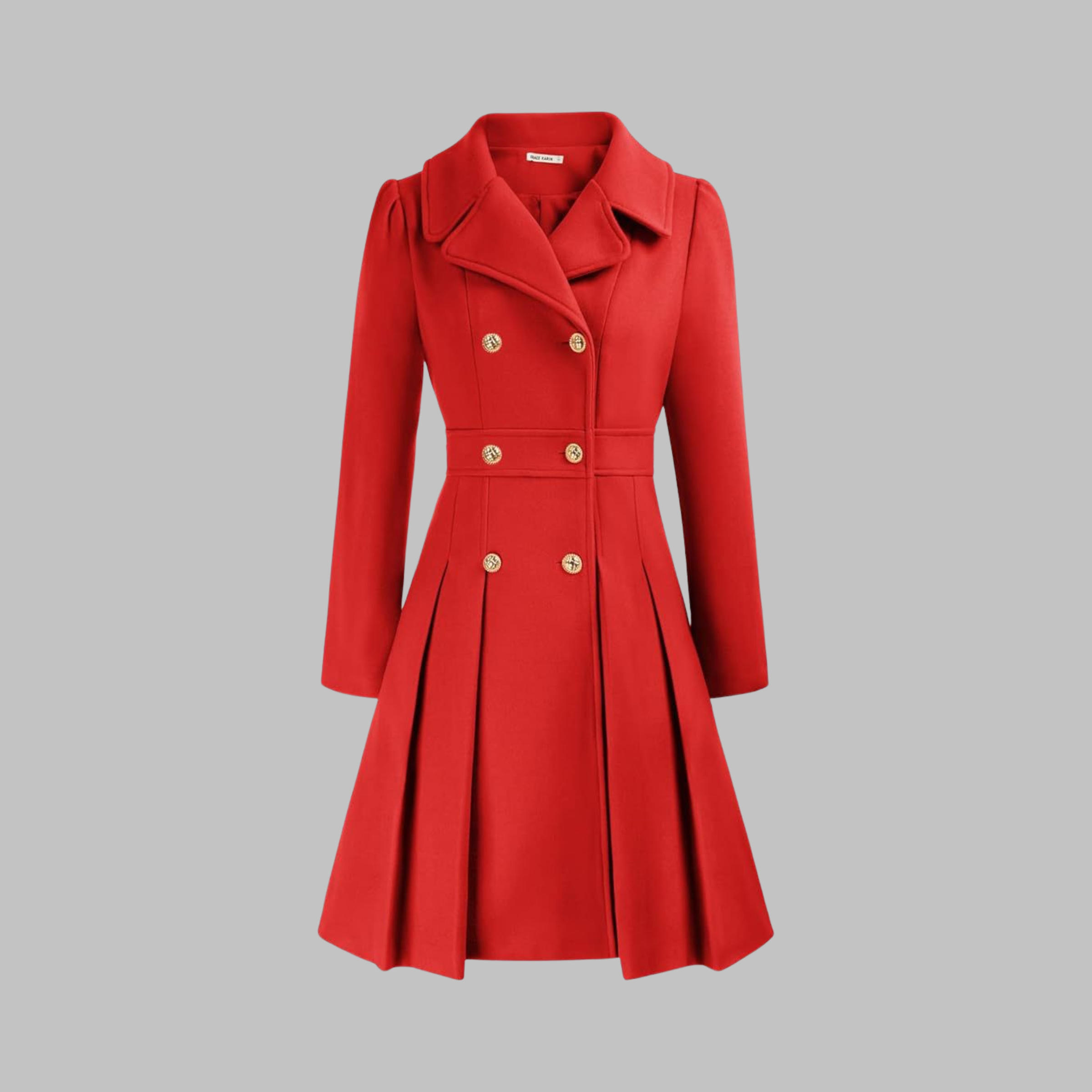 Dami - Elegant Double-Breasted Long-Sleeve Coat