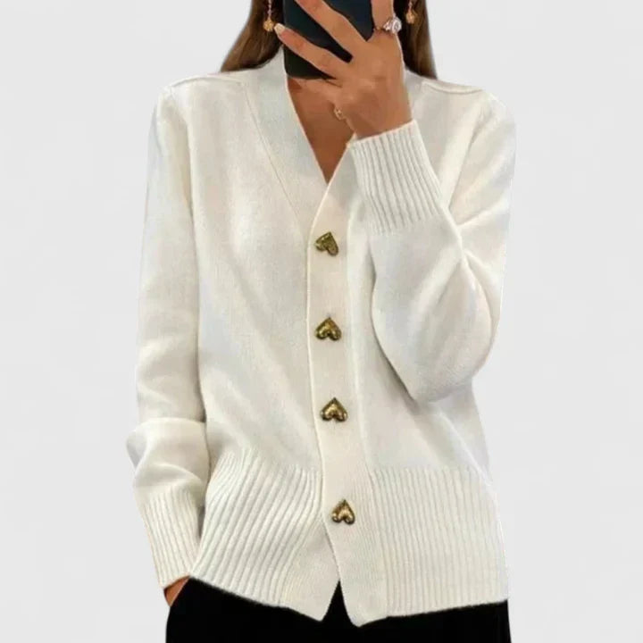 Maya | Women's Elegant Buttoned Cardigan