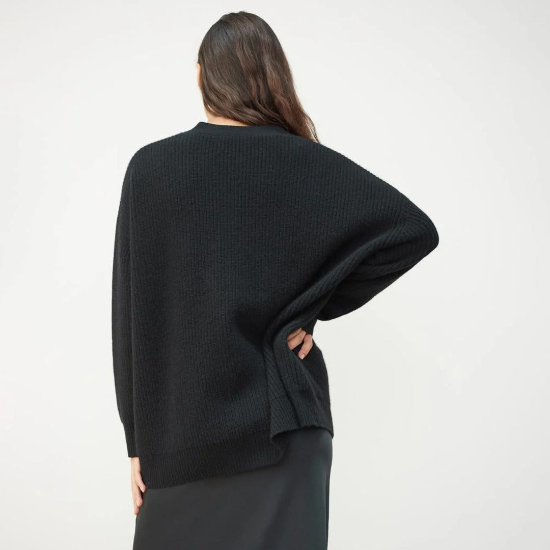 Violet | Women’s Elegant Ribbed Knit Cardigan
