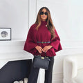 Hattie - Cozy High Neck Buttoned Coat