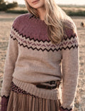 Renata Geometric Pattern Pullover Sweater