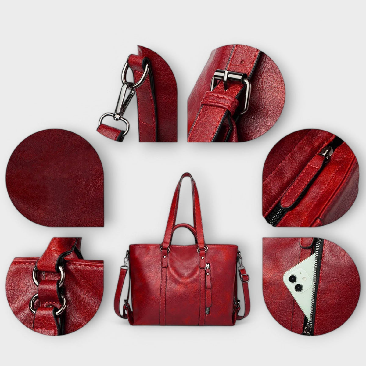 Genevieve | Large Leather Bag