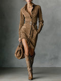 Alba | Long Sleeve Midi Dress
