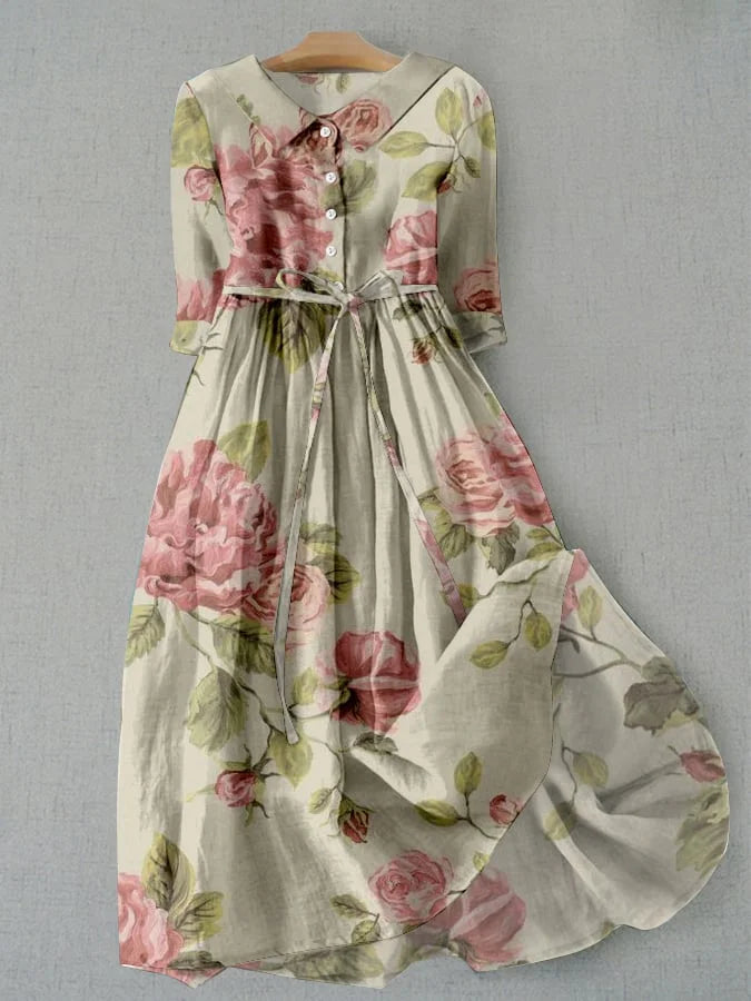 Poppy | Vintage Floral Print Dress