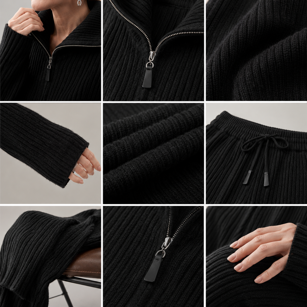 Catherine Ribbed Knit Lounge Set