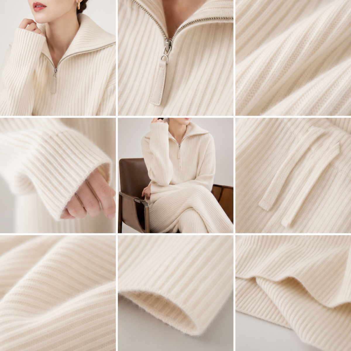 Catherine Ribbed Knit Lounge Set