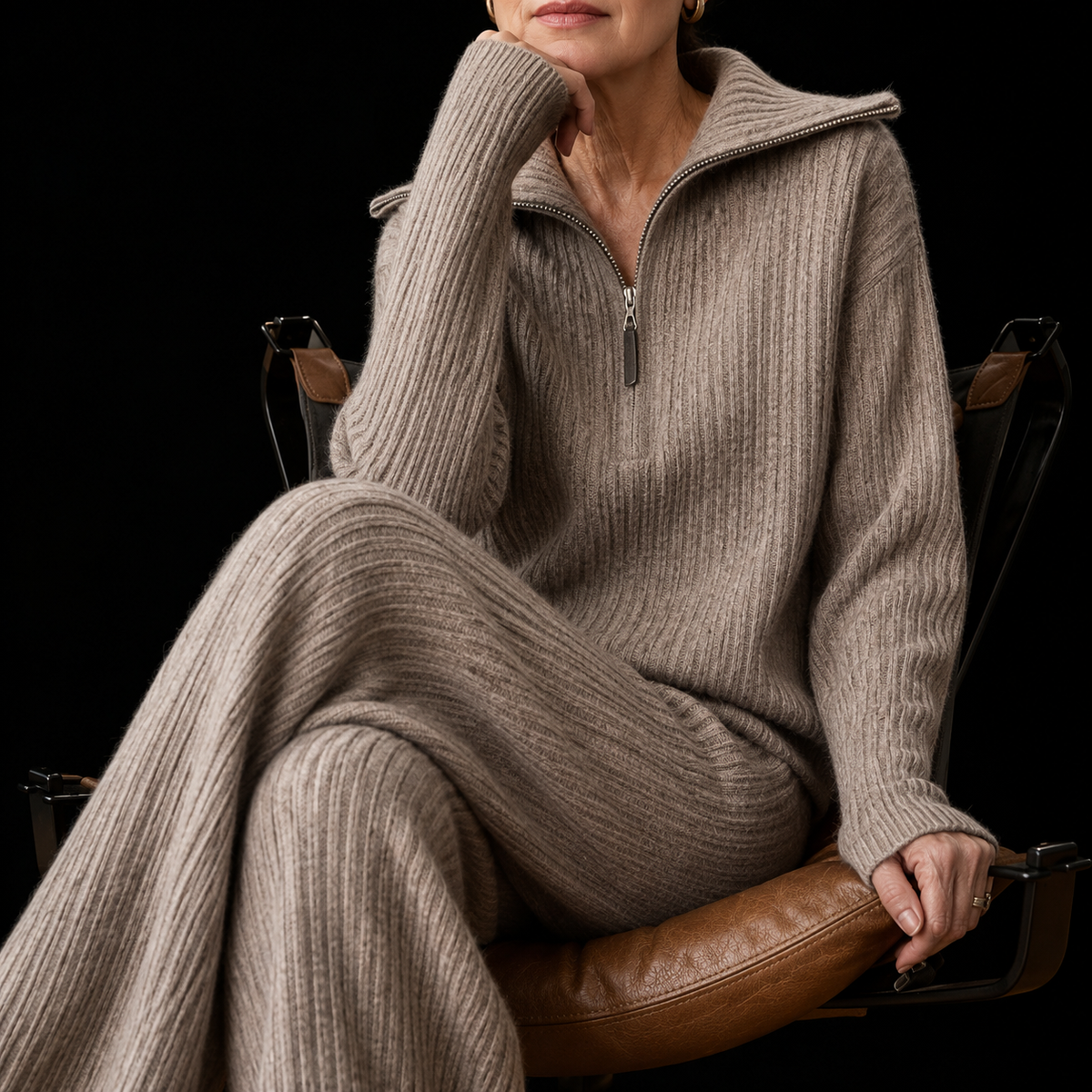 Catherine Ribbed Knit Lounge Set