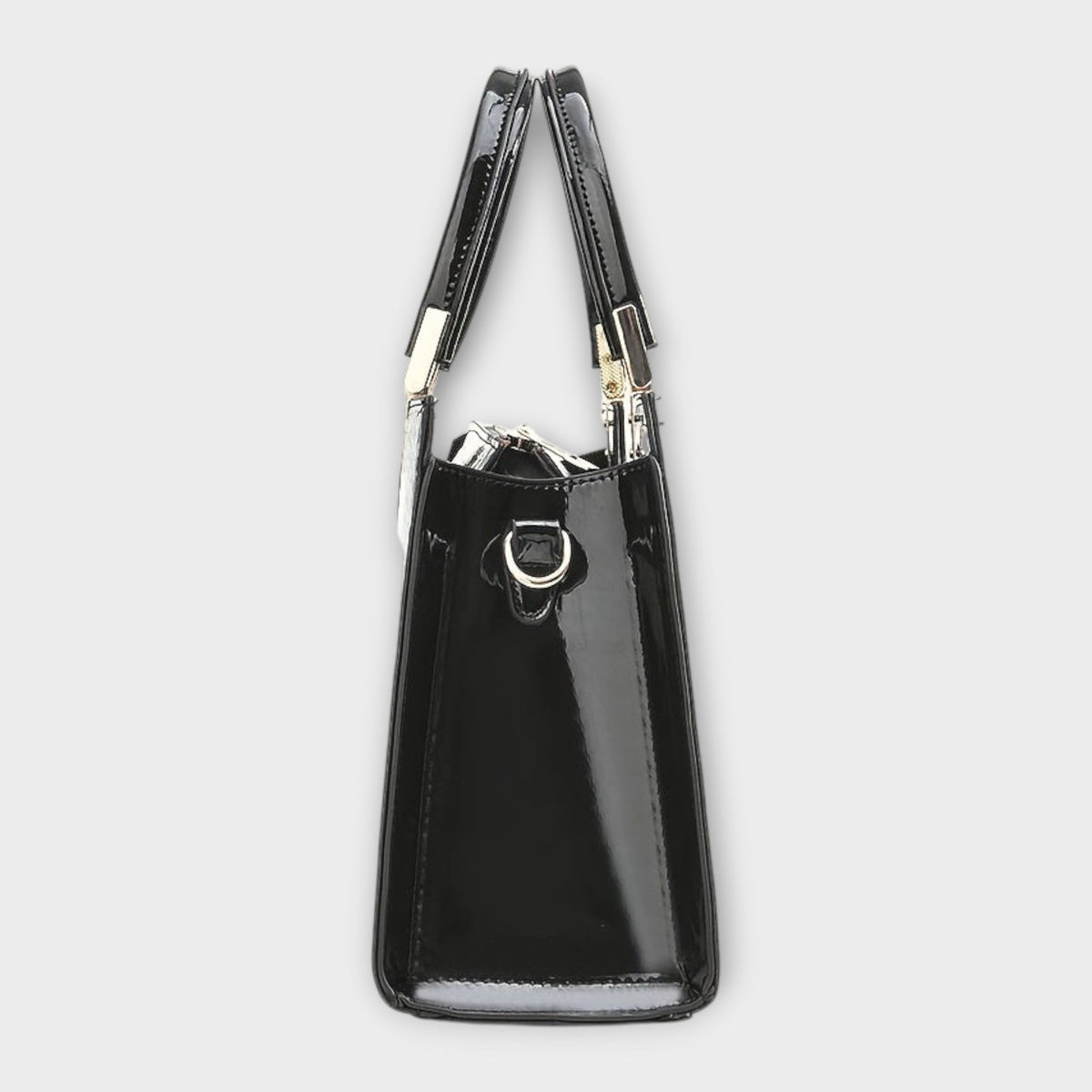 Valentina | Glossy Crocodile-Pattern Handbag
