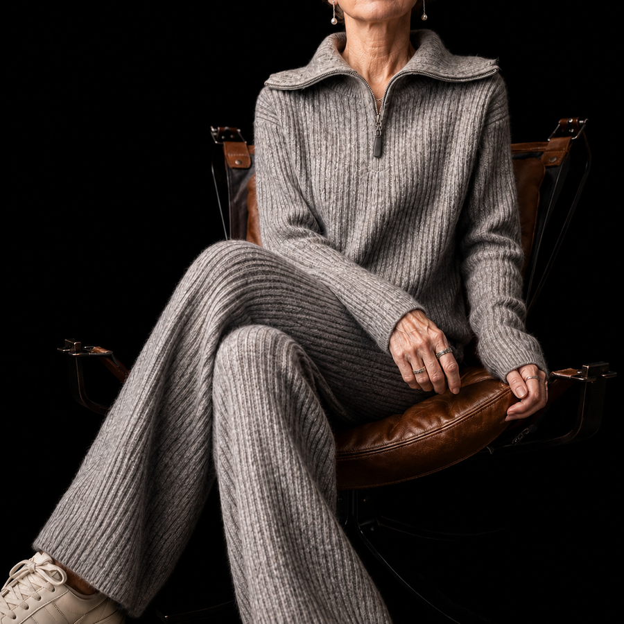 Catherine Ribbed Knit Lounge Set