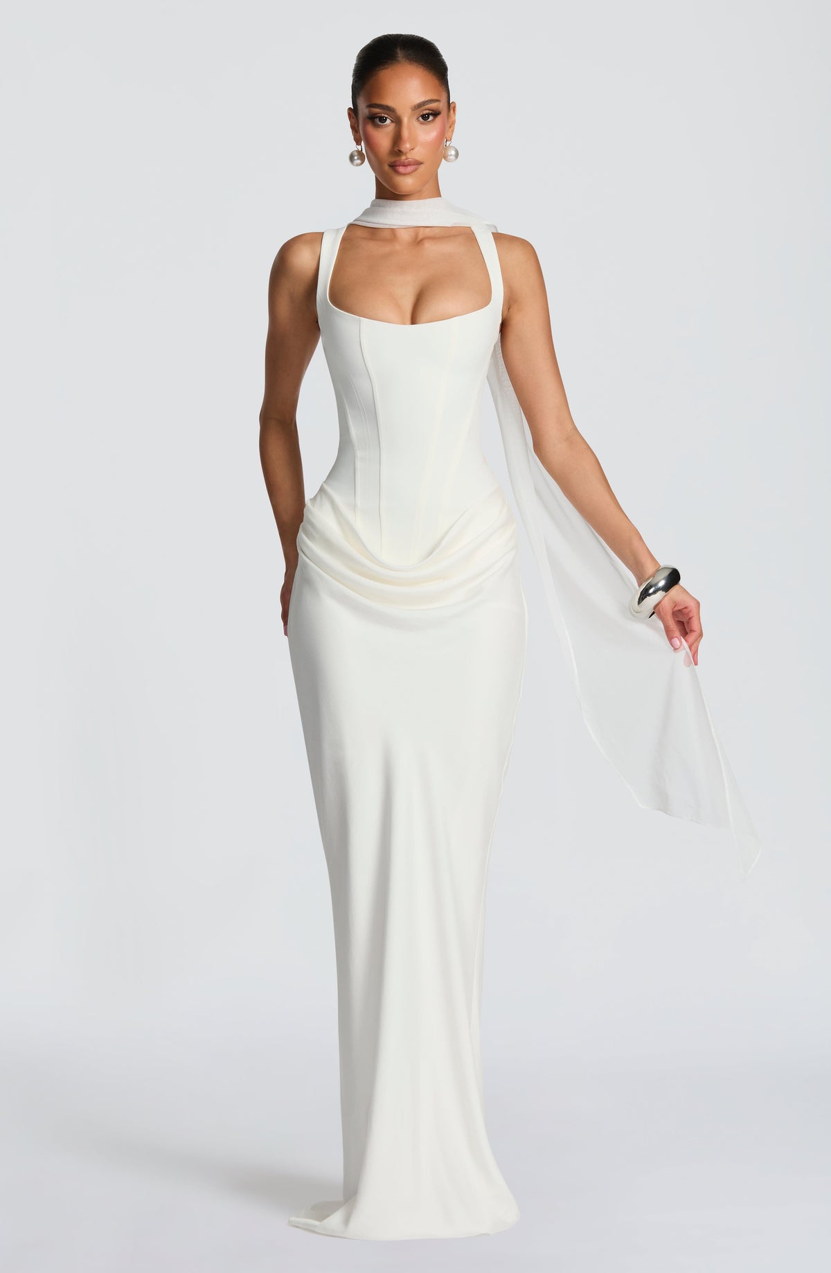 Leonor | Square Neck Maxi Dress
