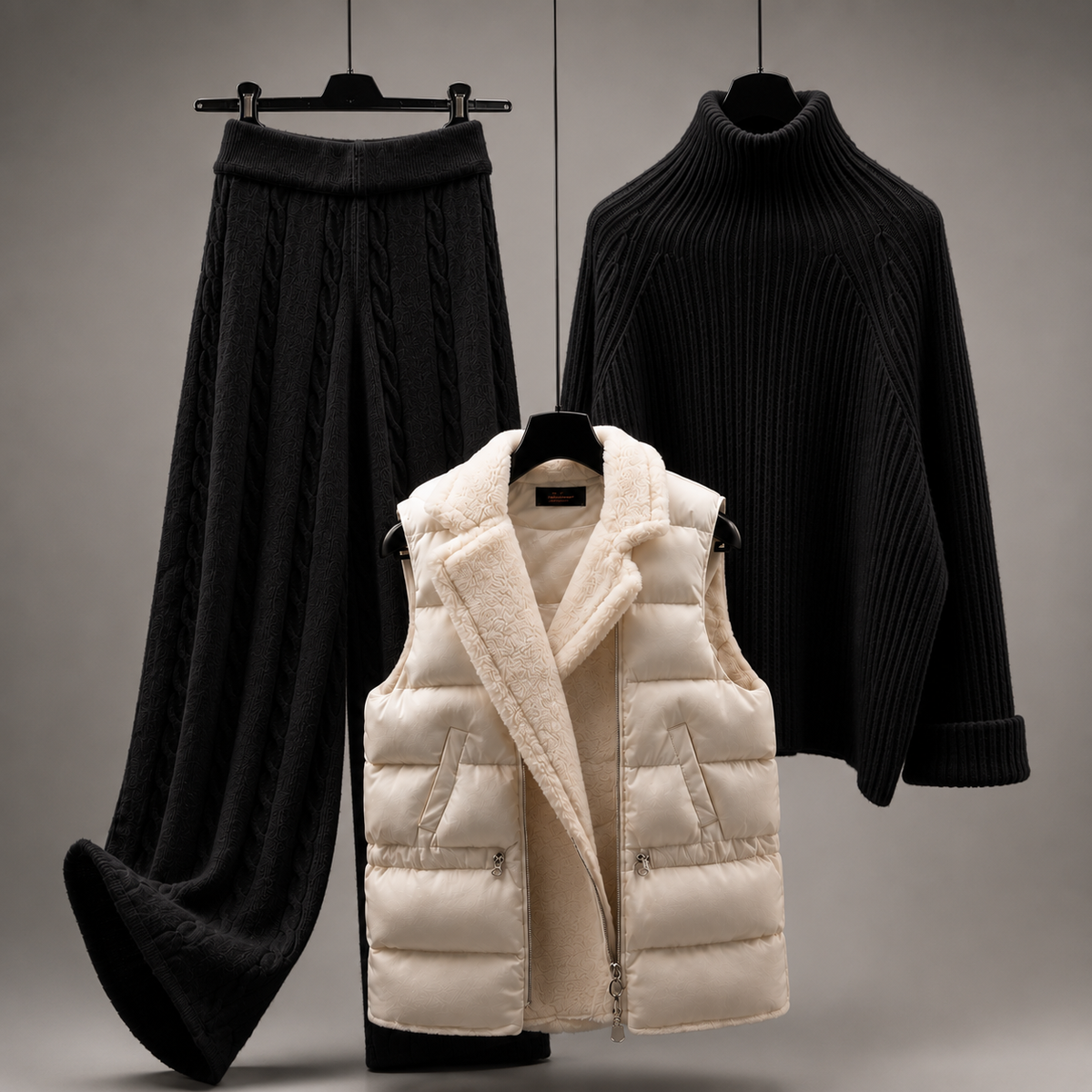 Cambridge Fur-Trim Lounge Set