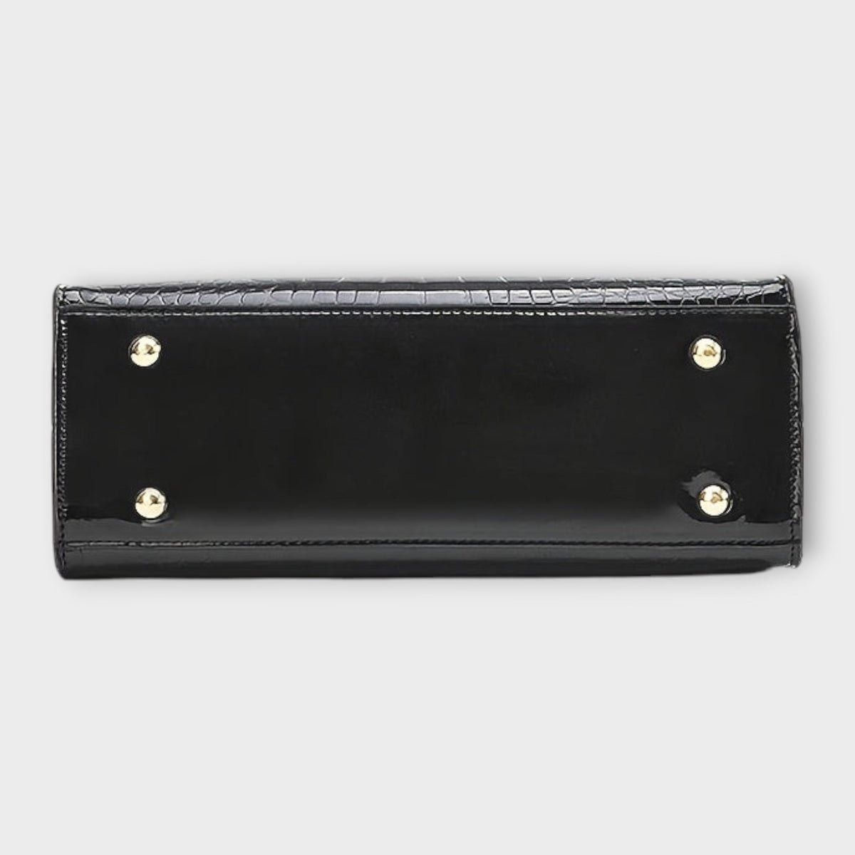 Valentina | Glossy Crocodile-Pattern Handbag