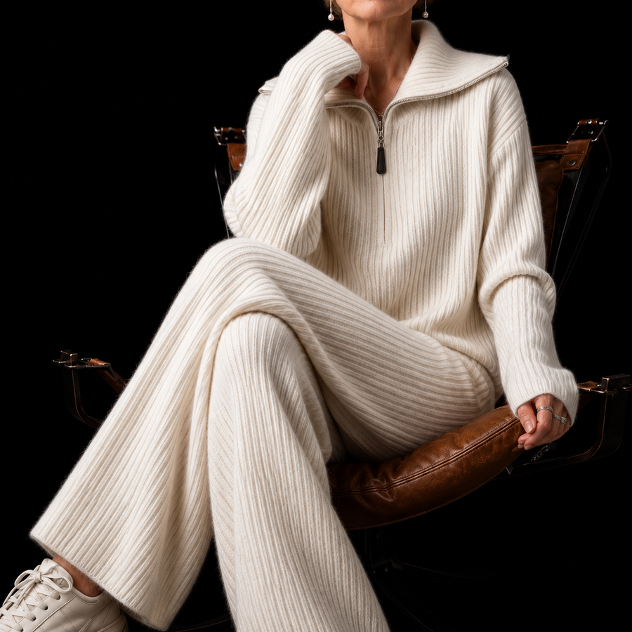 Catherine Ribbed Knit Lounge Set