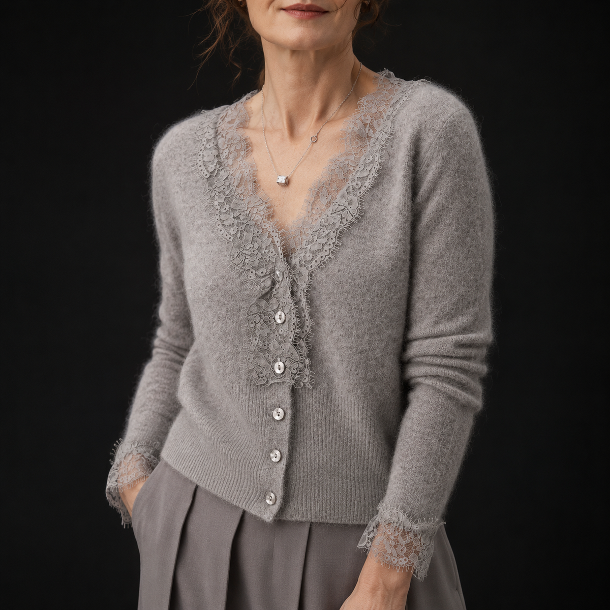 Élodie Lace Cardigan