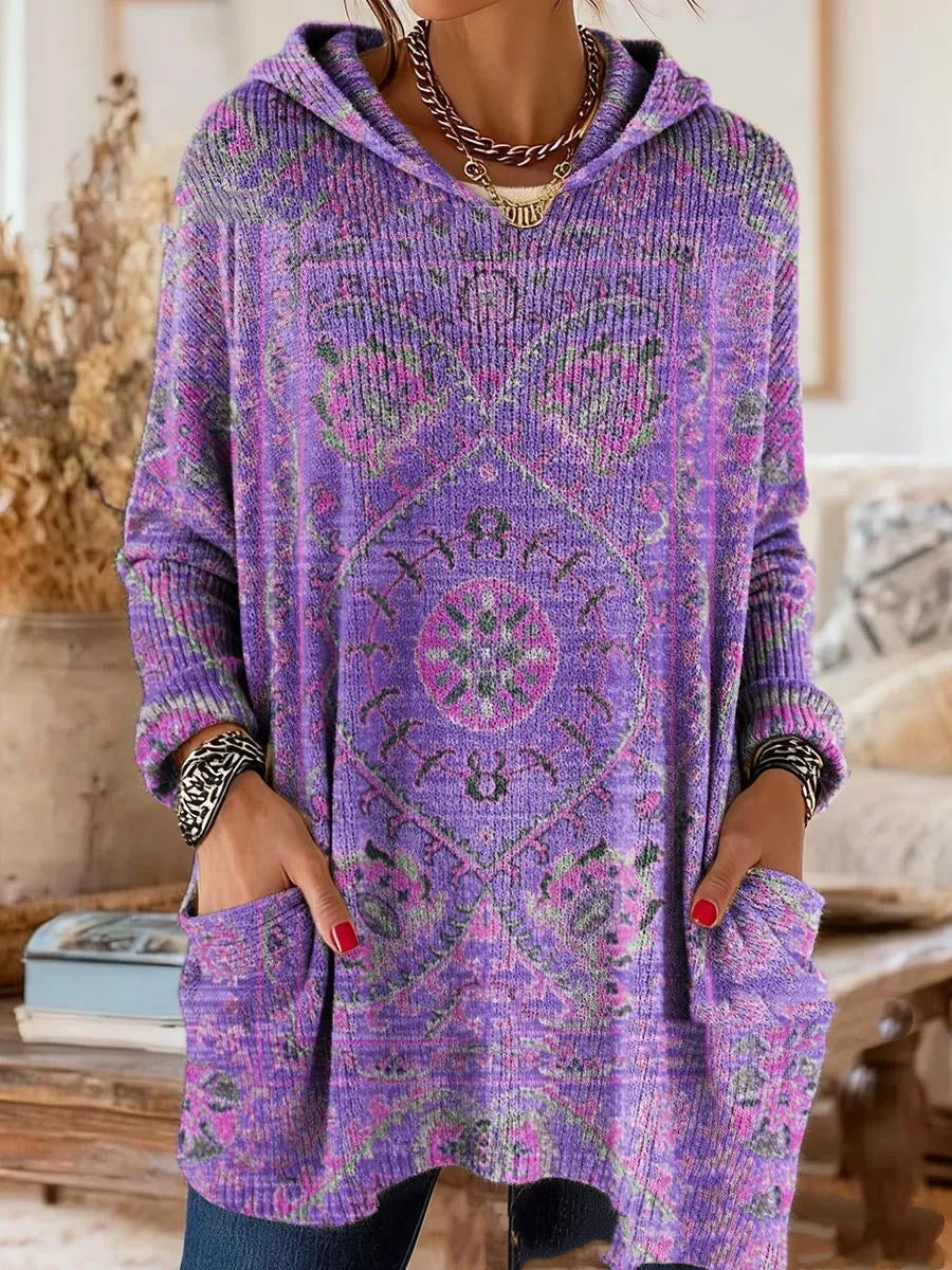 Alice | Boho Medallion Print Hooded Tunic