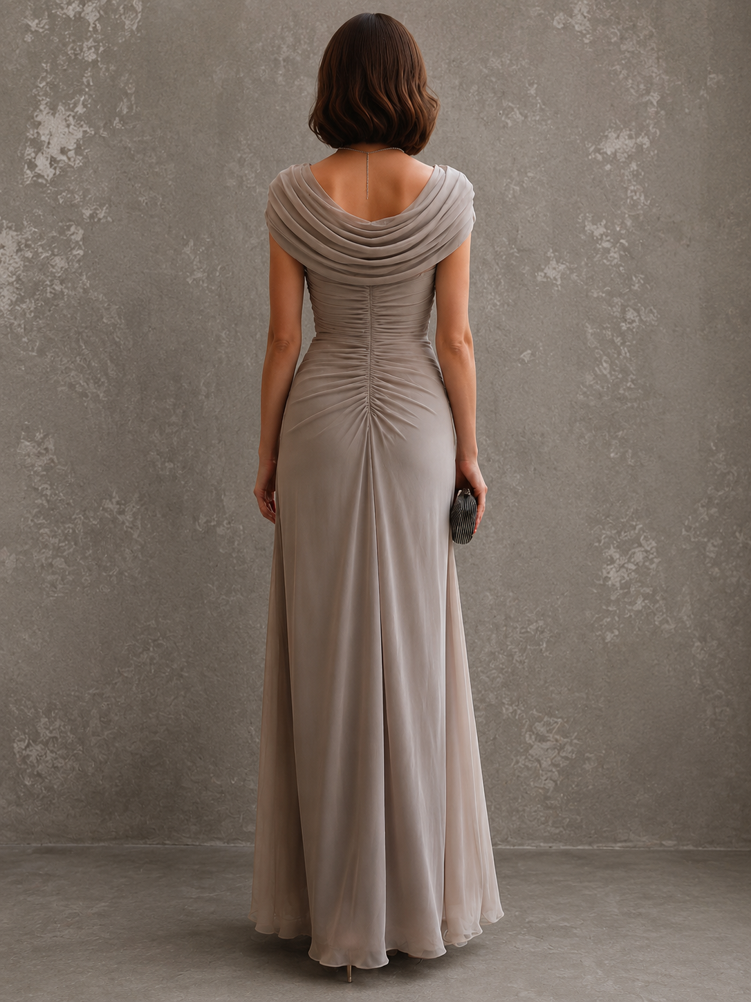 Jilliann | Draped Elegance Maxi Dress