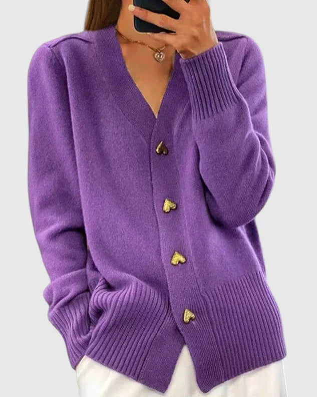 Maya | Women's Elegant Buttoned Cardigan
