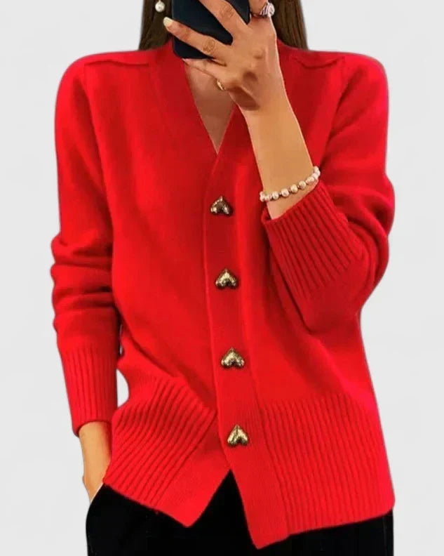 Maya | Women's Elegant Buttoned Cardigan